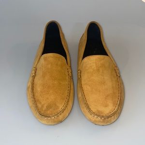 M. Gemi The Felize Mustard Yellow Suede Driving Moccasin Size 40